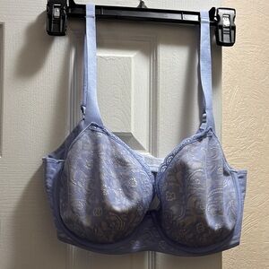 Elegant Soma Lace Underwire Bra in Light Purple